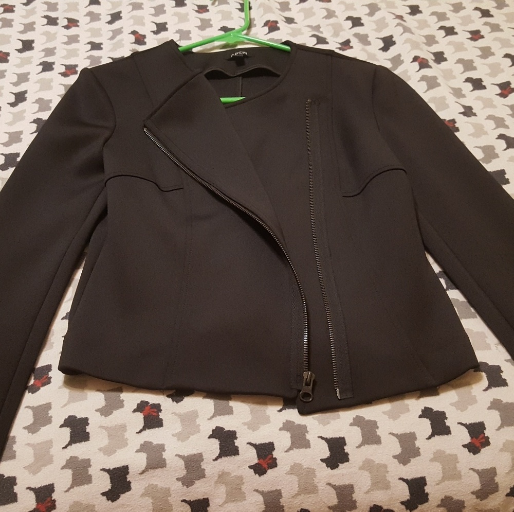 APT. 9 BLACK Crop Top Blazer Jacket